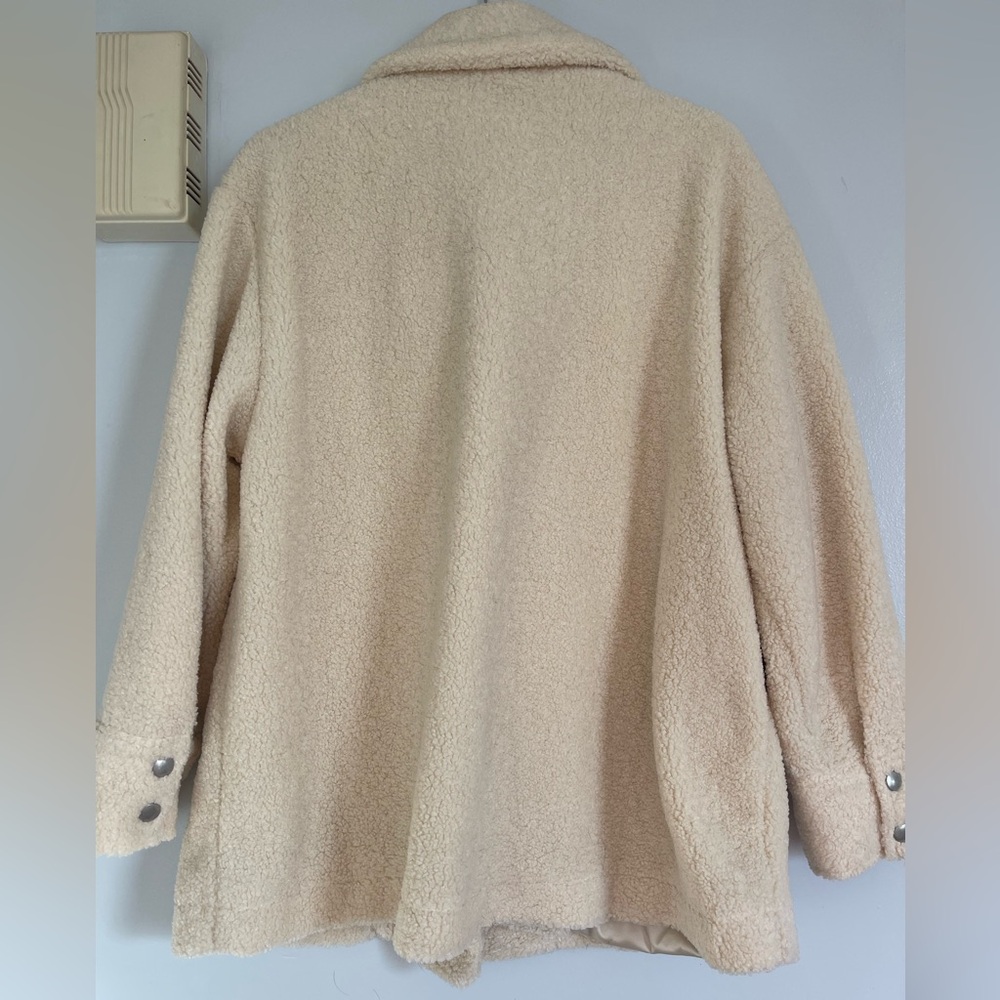 Light Cream Colored Button Up Jacket. - image 2